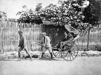 Two Girls in a Rickshaw